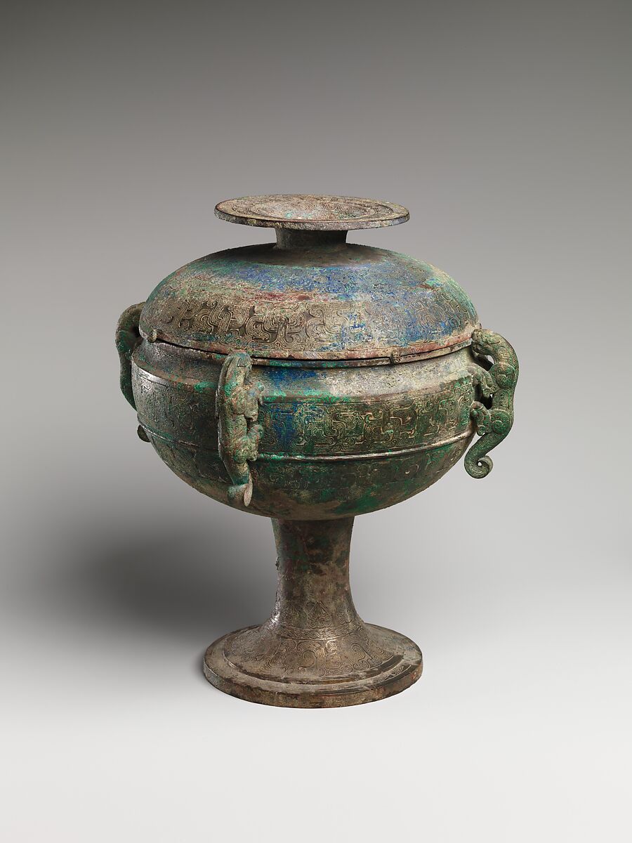 Food serving vessel (dou), Bronze, China 