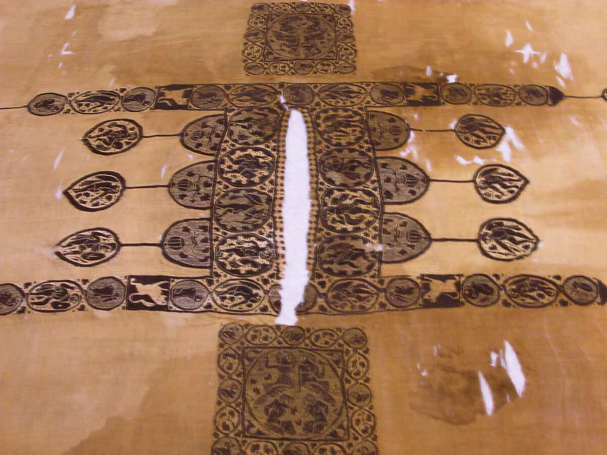 Tunic with Dionysian Ornament, Linen, wool; plain weave, tapestry weave