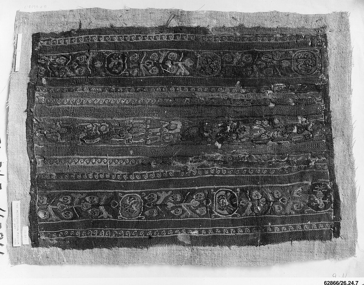 Fragment of a Tunic, Wool; tapestry weave
