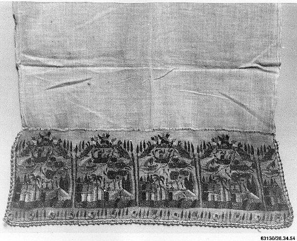 Towel, Cotton; embroidered 