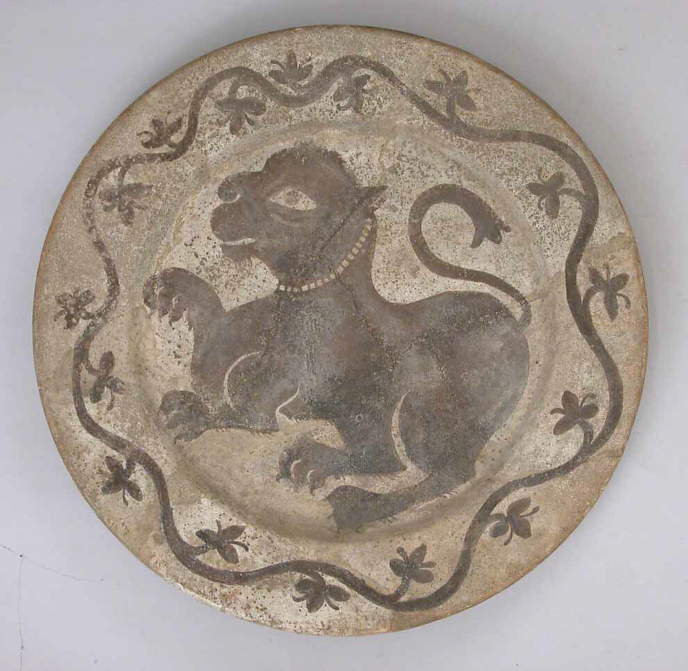 Dish, Earthenware; painted on an opaque white (tin) glaze 