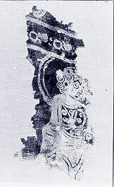 Fragment of a Hanging with Haloed Figure, Linen