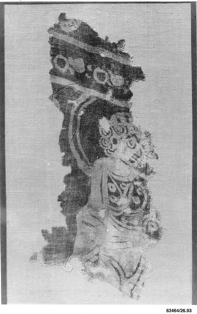 Fragment of a Hanging with Haloed Figure, Linen