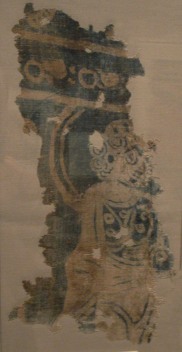 Fragment of a Hanging with Haloed Figure, Linen