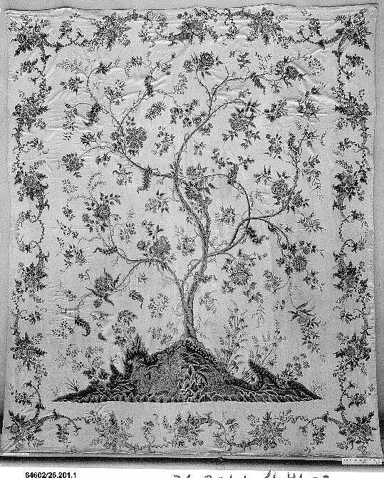 Hanging (Palampore), Cotton; pounced and printed