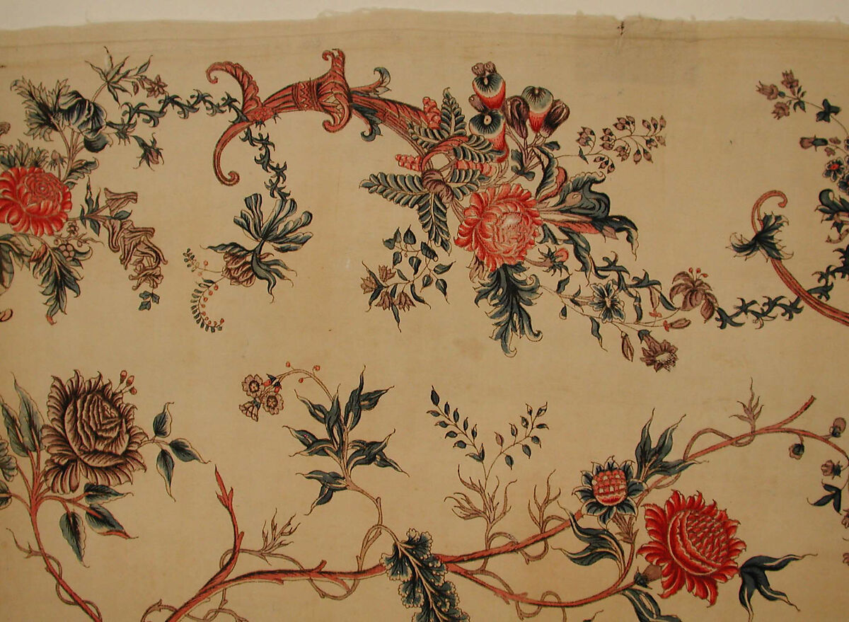 Hanging (Palampore), Cotton; pounced and printed