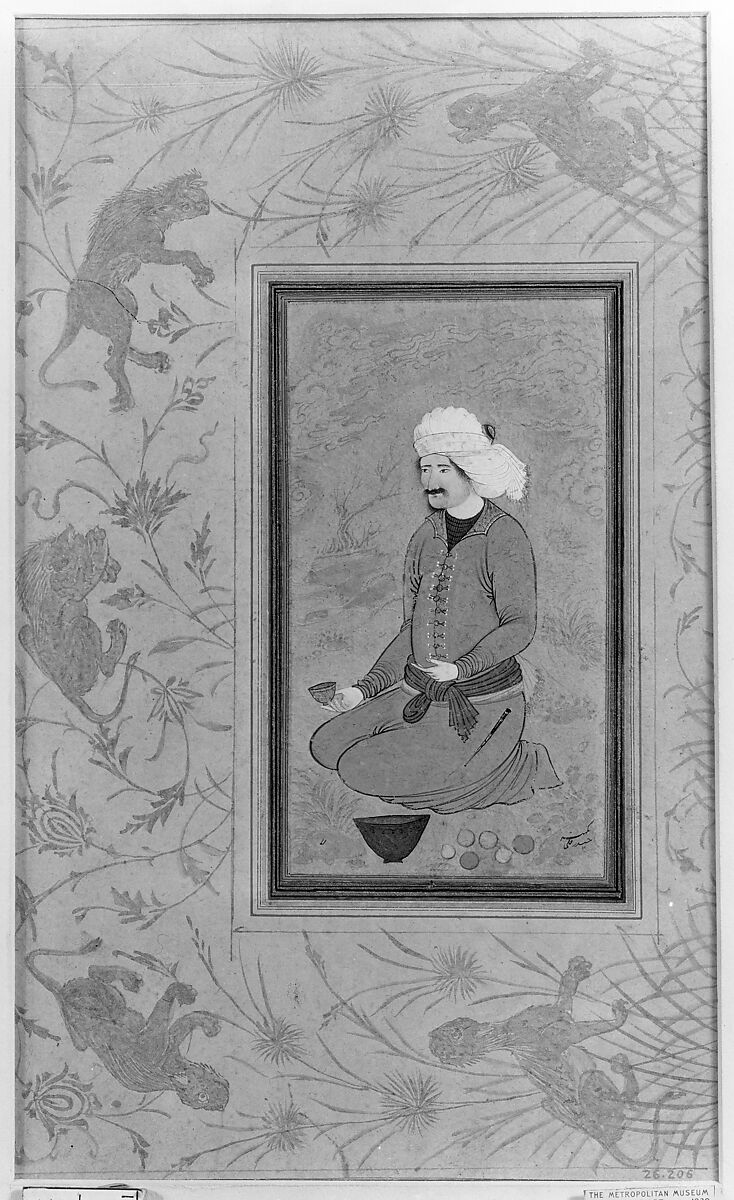 Portrait of Haidar Quli, On paper