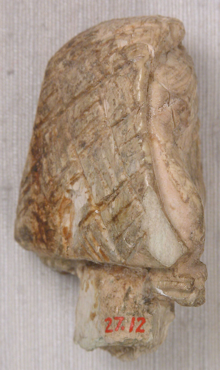 Head of a Figure, Ivory or wood; carved and incised