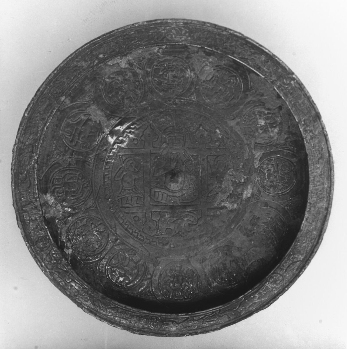 Incense Burner, Bronze, covered with silver alloy