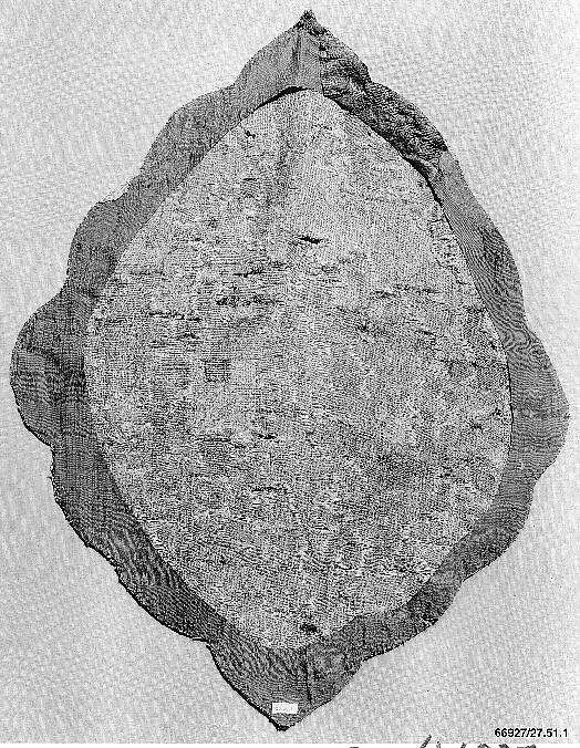 Textile Fragment, Silk; cut and voided velvet with continuous floats of flat metal thread