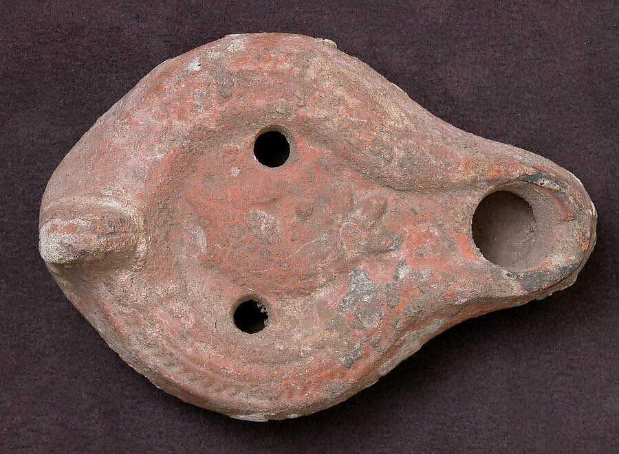 Lamp, Earthenware; molded 