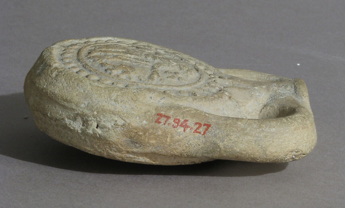 Ampulla (Flask) of Saint Menas, Earthenware; molded
