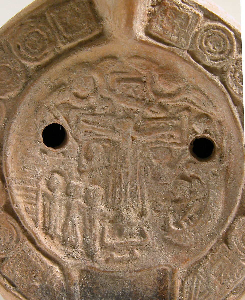 Lamp, Earthenware; molded