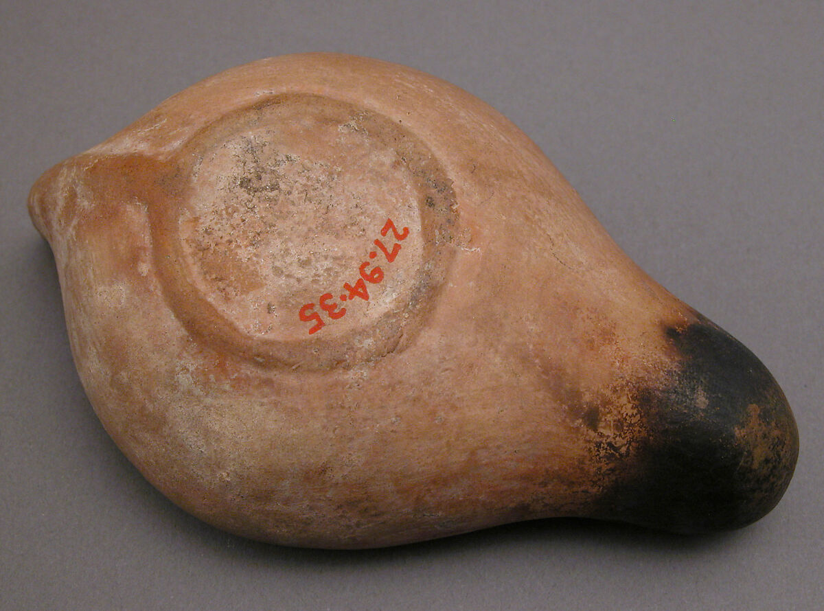 Lamp, Earthenware; molded