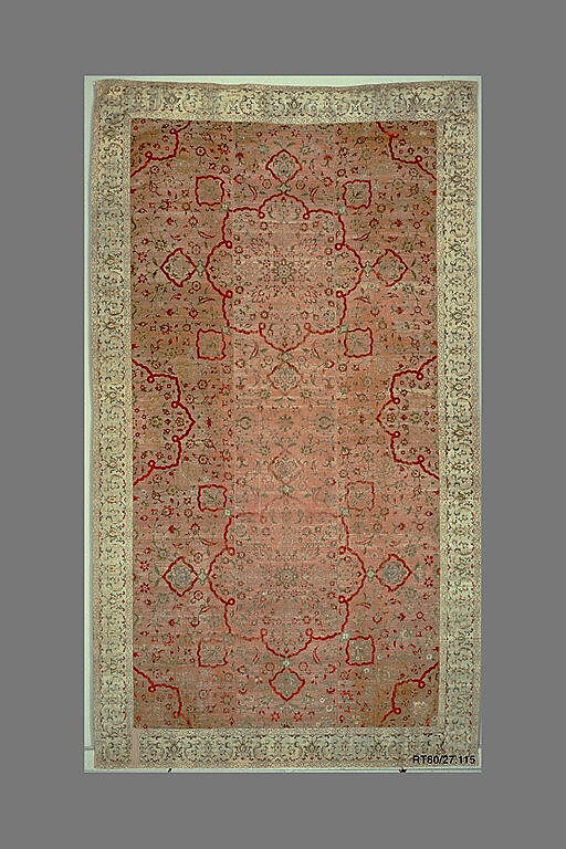 Velvet and Silk Carpet, Silk, metal wrapped thread; cut and voided velvet, brocaded