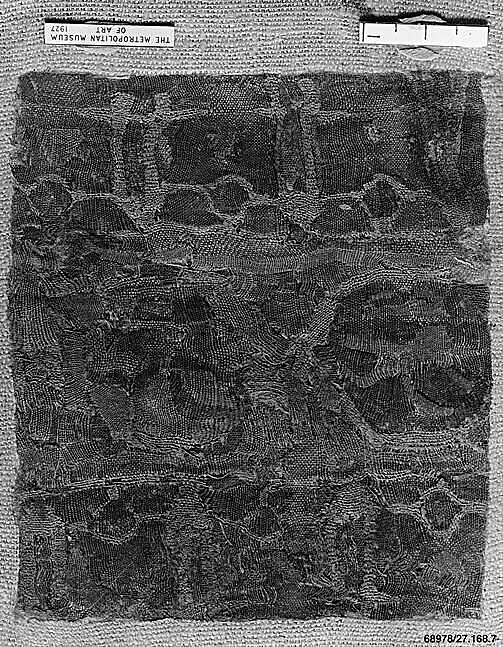 Textile Fragment, Linen and silk
