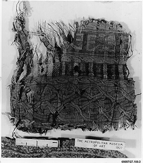 Textile Fragment, Linen and silk