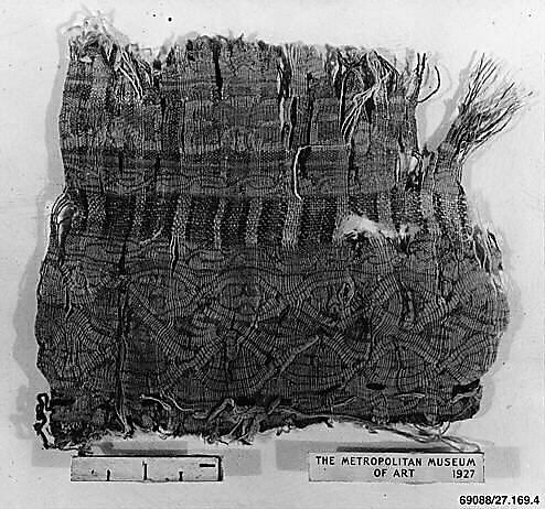 Textile Fragment, Linen and silk