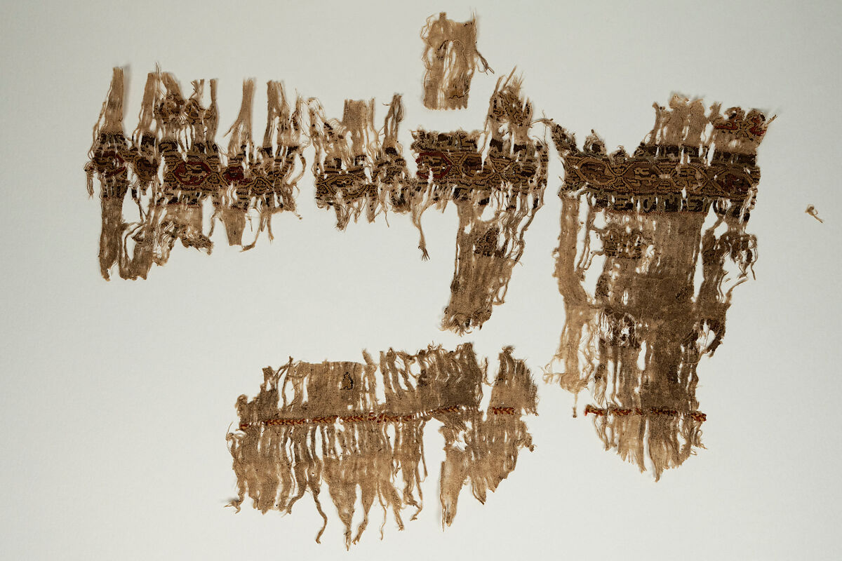 Textile Fragment, Cotton, silk
