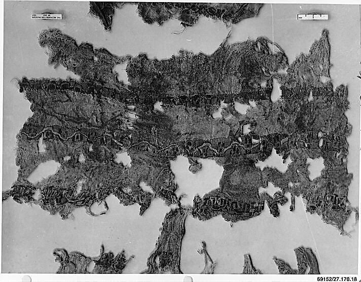 Textile Fragment, Cotton and silk