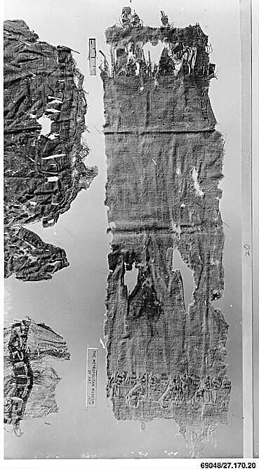 Textile Fragment, Cotton and silk; tapestry woven