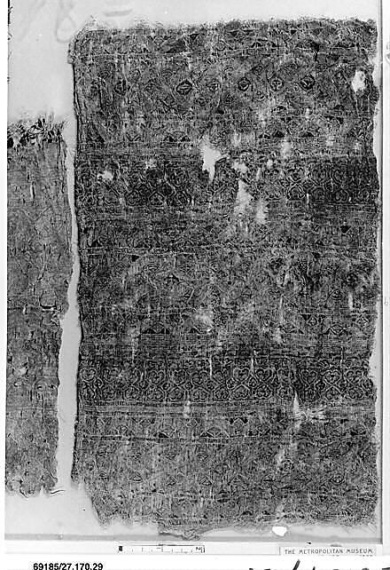 Textile Fragment, Silk and linen