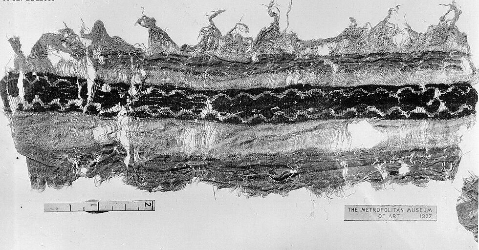 Textile Fragment, Cotton and silk; tapestry woven