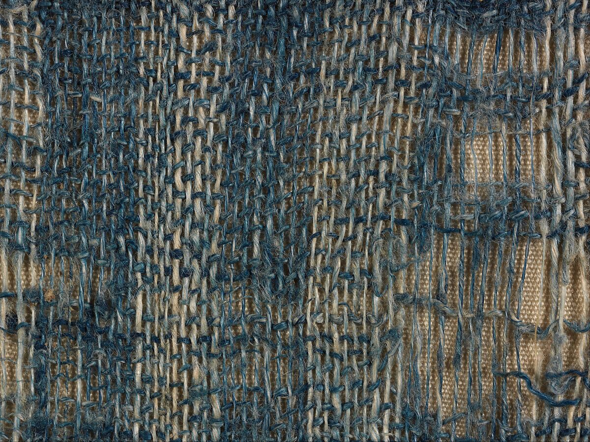 Textile Fragment, Linen and silk