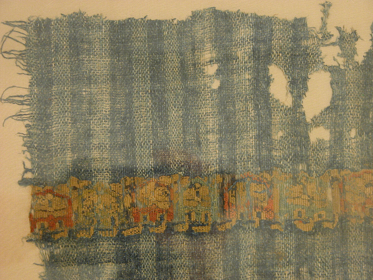 Textile Fragment, Linen and silk