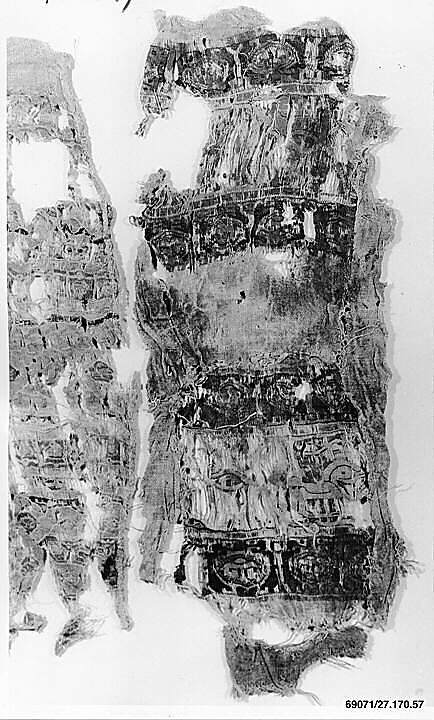 Textile Fragment, Linen and silk