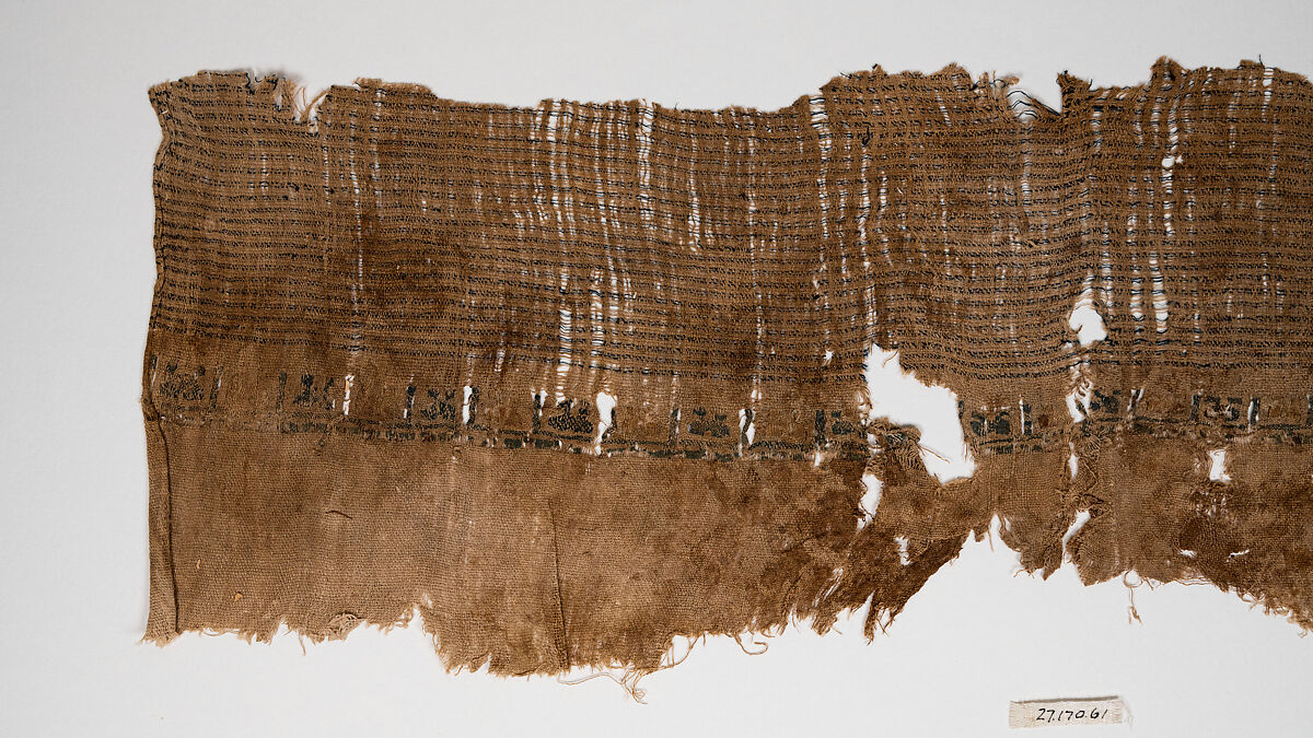 Textile Fragment, Linen and silk