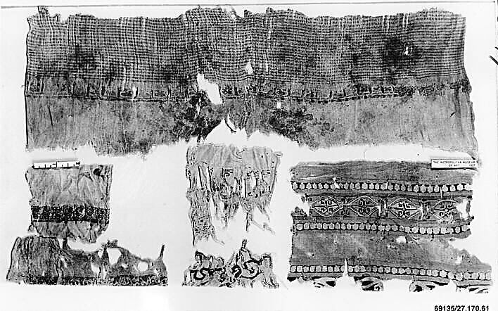 Textile Fragment, Linen and silk
