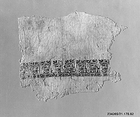 Textile Fragment, Linen and silk