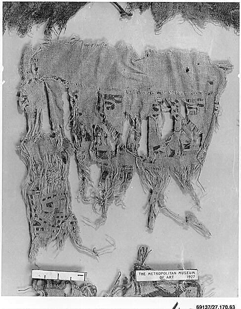 Textile Fragment, Linen and silk