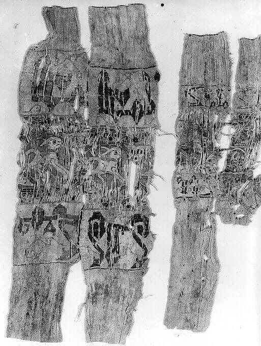 Textile Fragment, Linen and silk