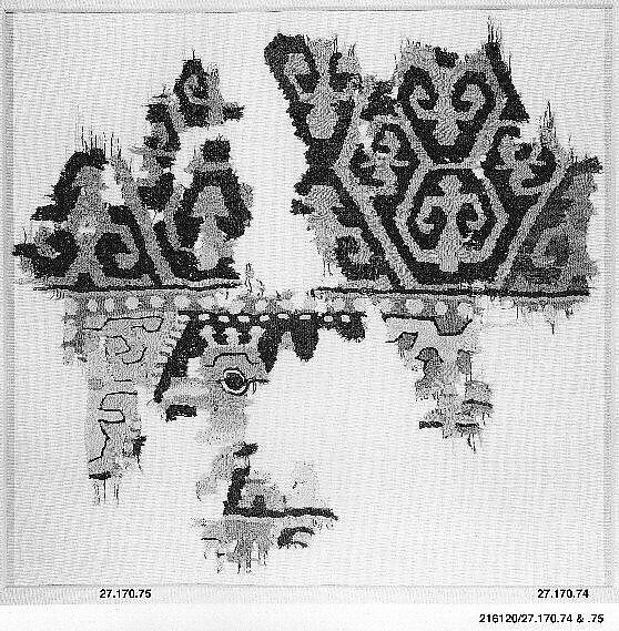 Textile Fragment, Wool; tapestry weave