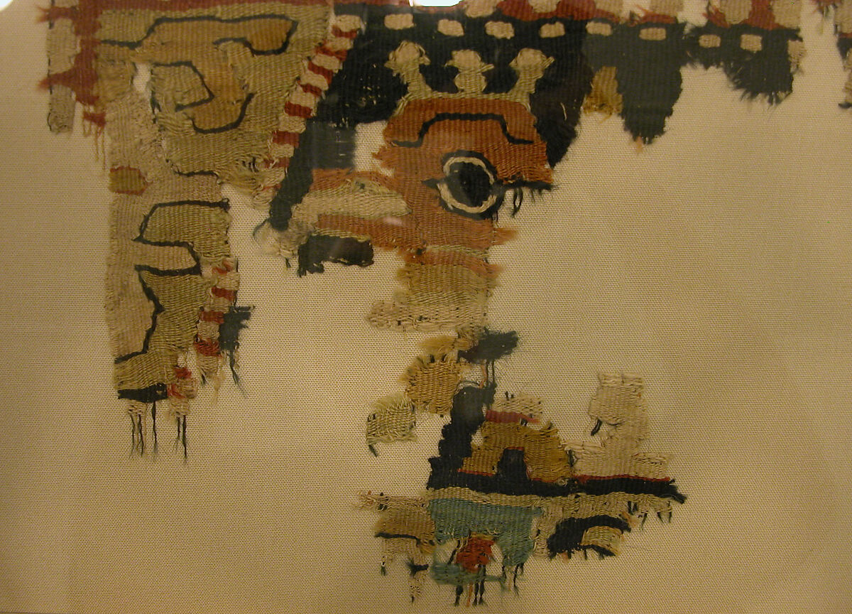 Textile Fragment, Wool; tapestry weave