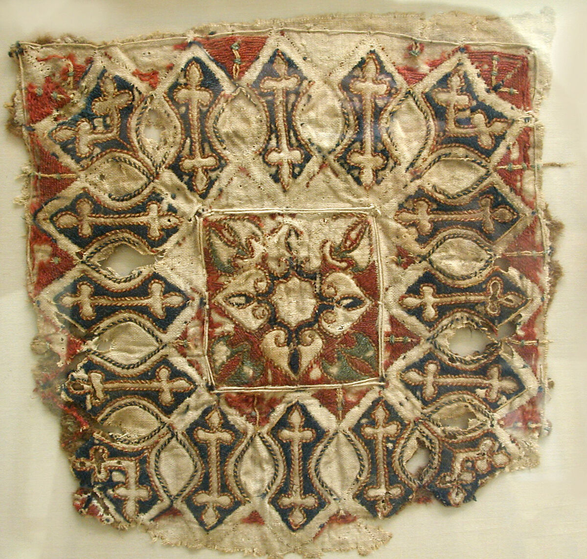 Textile Fragment, Linen and wool 
