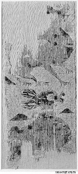Textile Fragment, Wool and linen; tapestry weave