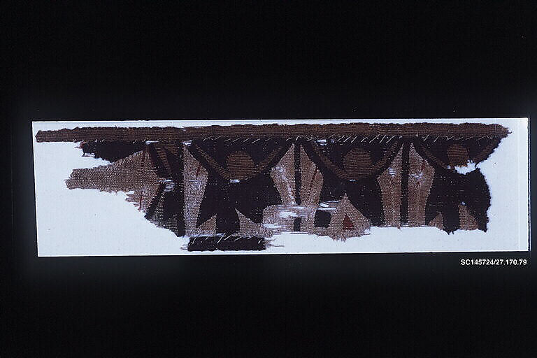 Tiraz Fragment with Inscription, Wool, linen; tapestry weave