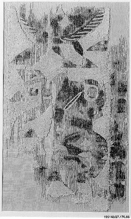 Textile Fragment, Wool and linen; tapestry weave