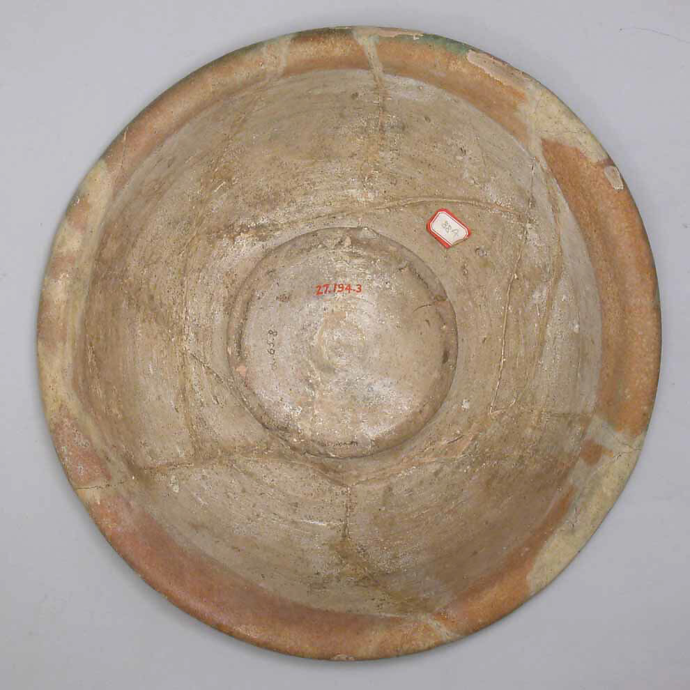 Plate, Earthenware; glazed