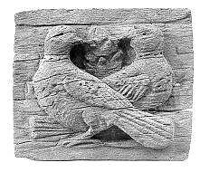 Panel with Birds, Wood; carved