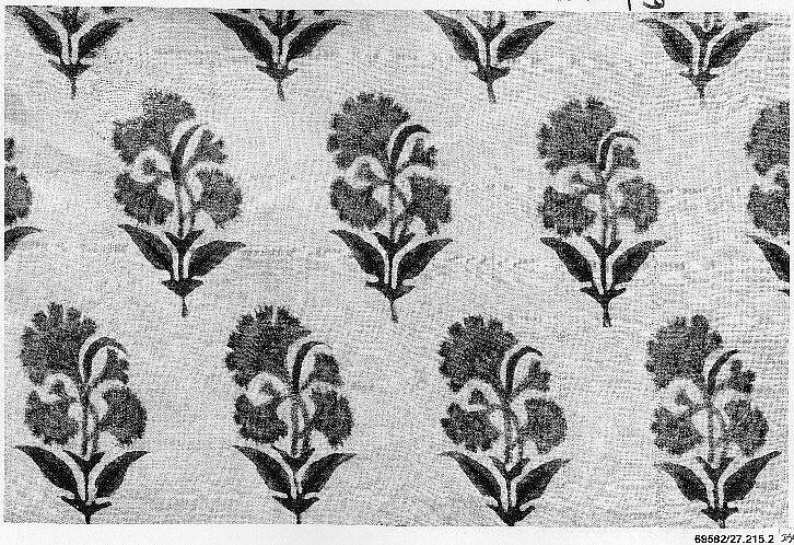 Textile Fragment, Cotton; painted