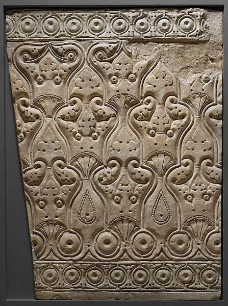 Cast of a Dado Panel, Plaster; cast (Stucco; molded, carved) 