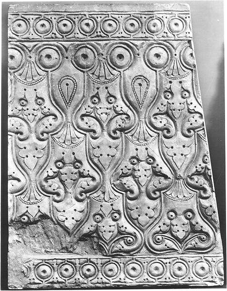 Cast of a Dado Panel, Plaster; cast (Stucco; molded, carved)