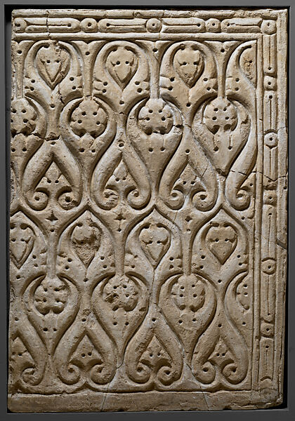 Casts of Dado Panels in the 'Beveled Style', Plaster; cast (stucco; molded, carved) 