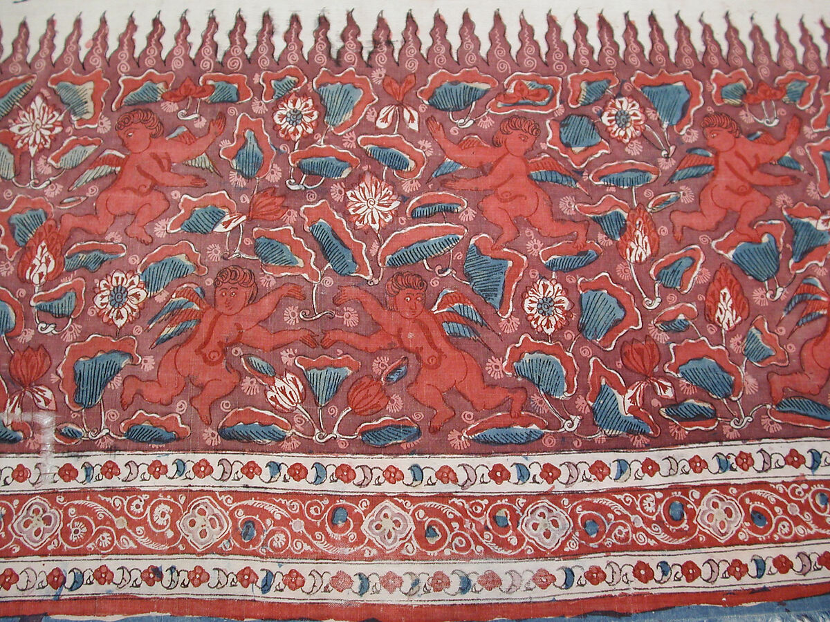 Palampore, Cotton; plain weave, mordant painted and dyed, resist dyed