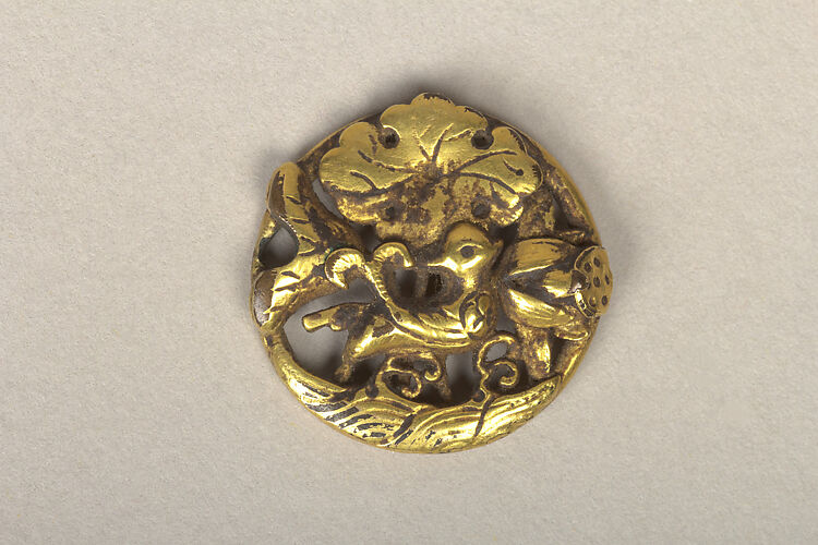 Ornament with Decoration of Bird among Lotuses