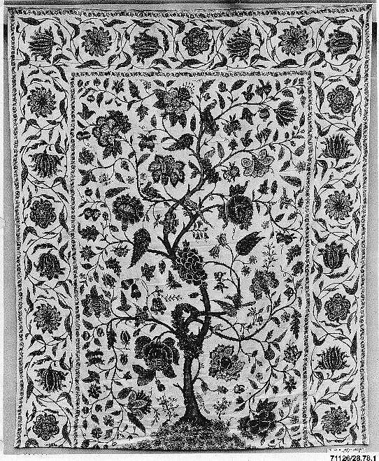 Hanging (Palampore), Cotton; printed 